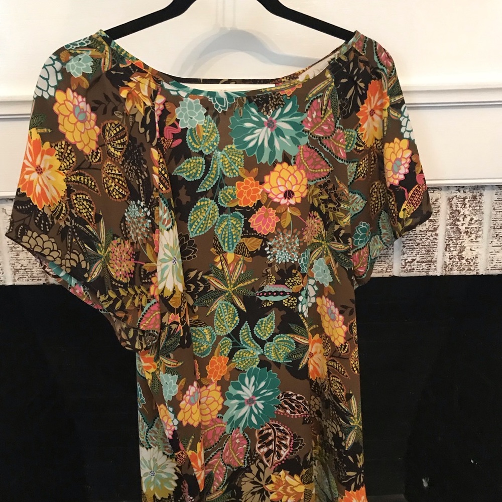 Multi color flower blouse from loft. Super cute!
